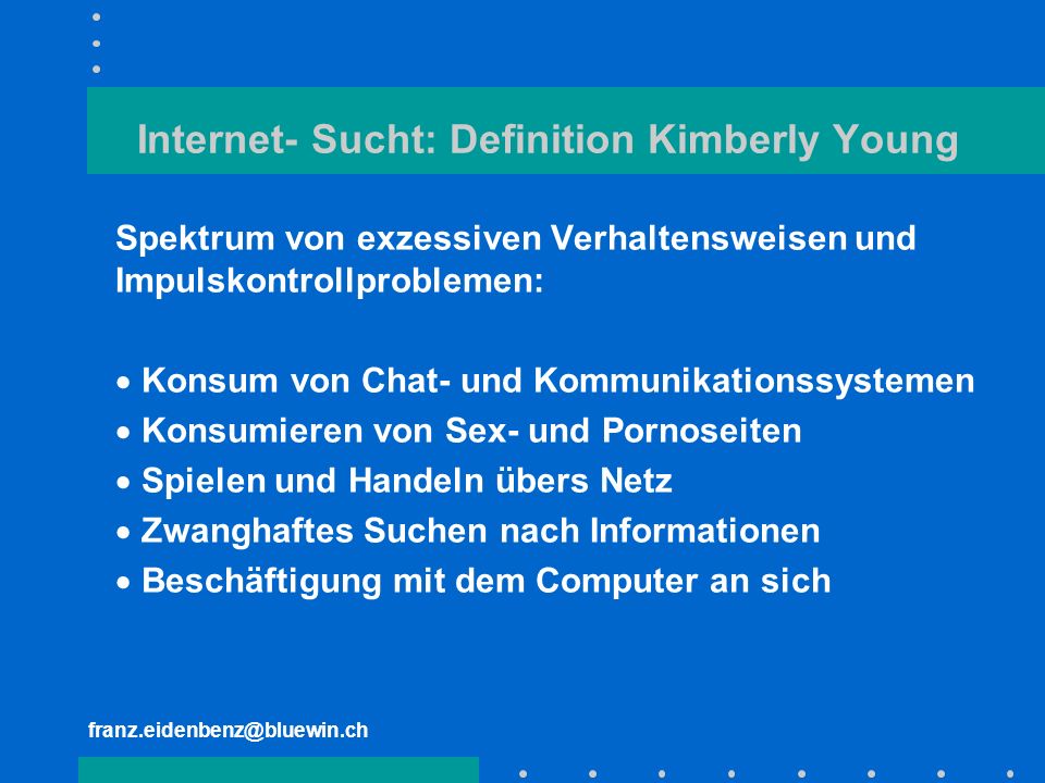 Suchtdefinition emotionale Suchtdefinition emotionale